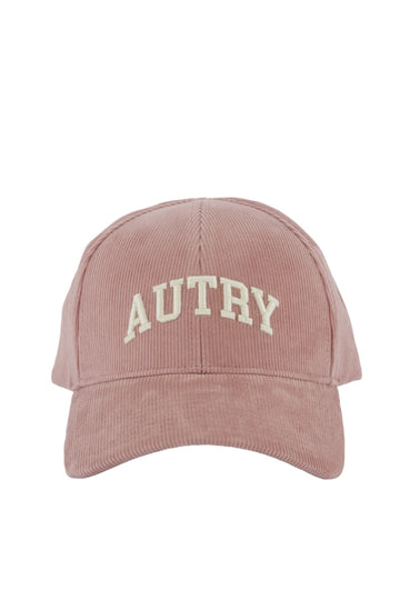 AUTRY Casquette Velours Broderie Unisex Pink