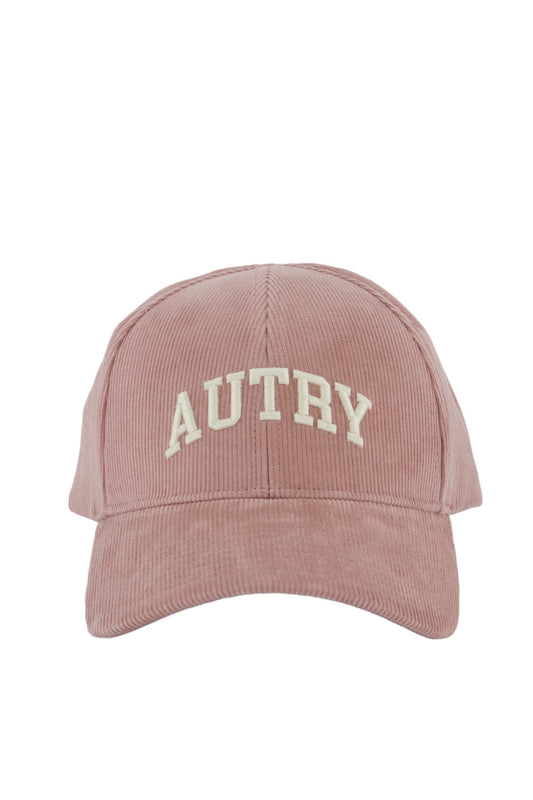 AUTRY Casquette Velours Broderie Unisex Pink