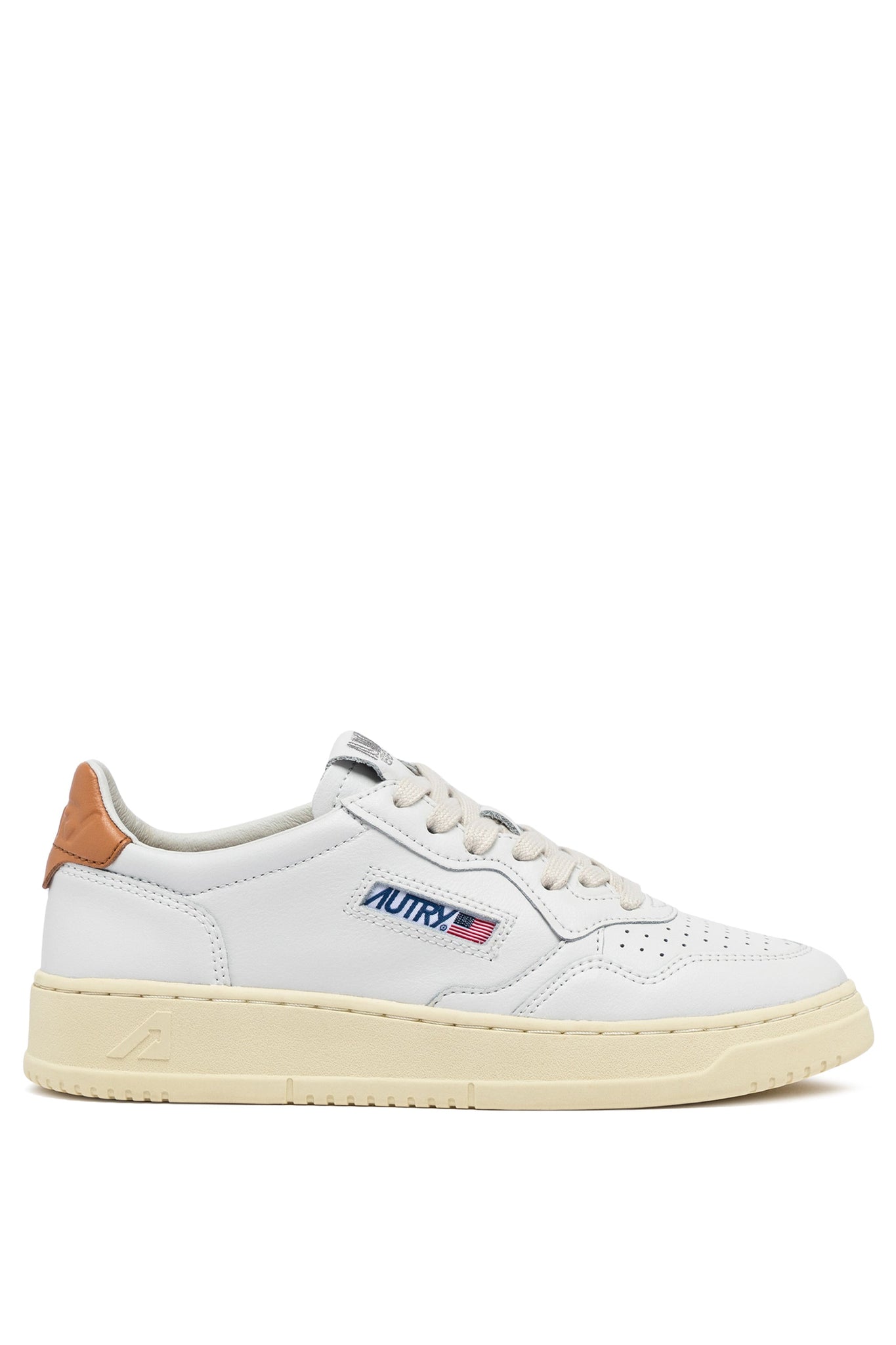 Autry Sneakers Medalist 01 Low Leather White Sand Storm LL76