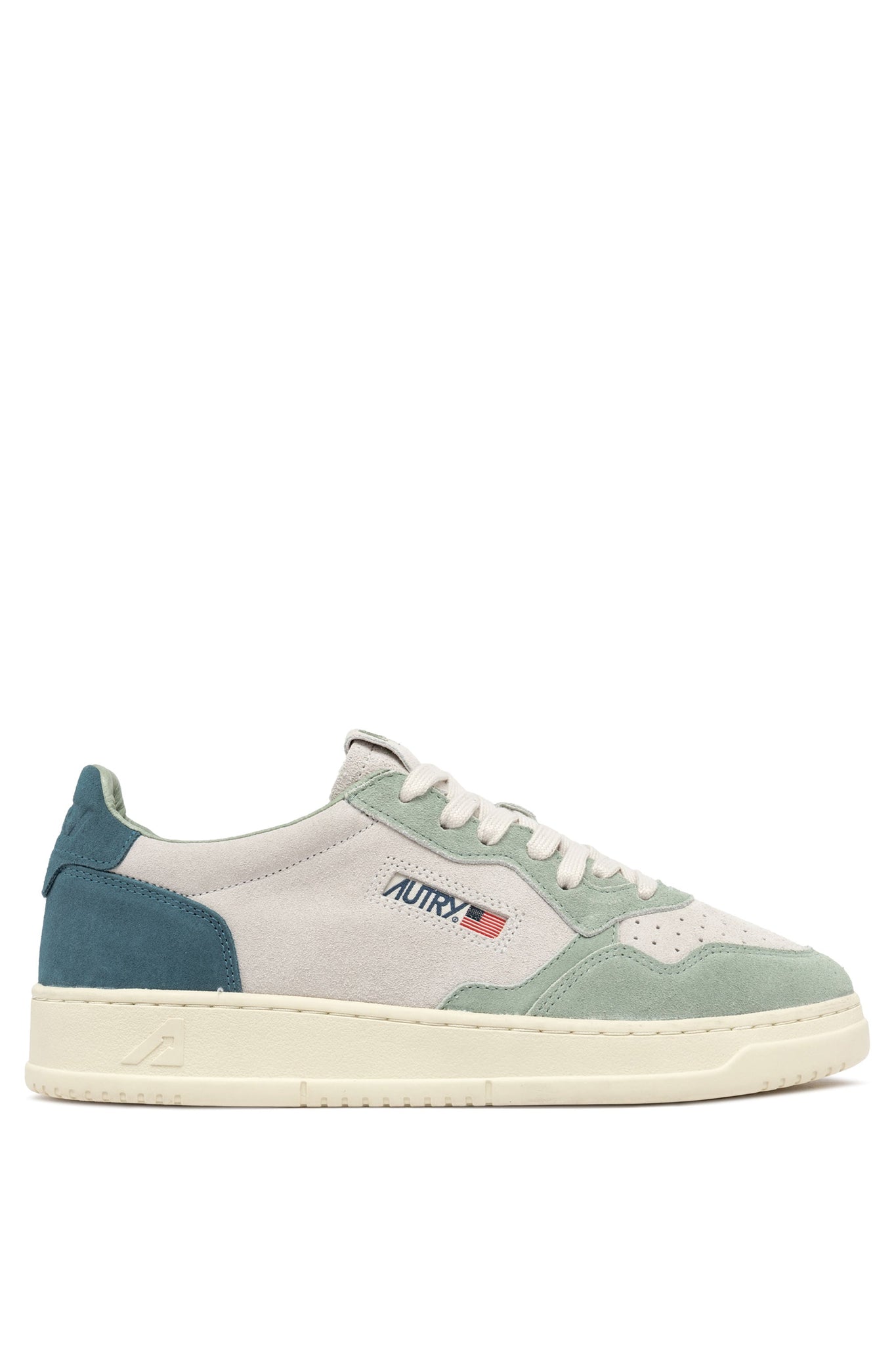 Autry Sneakers Medalist 01 Low Leather Suede Jade TS08