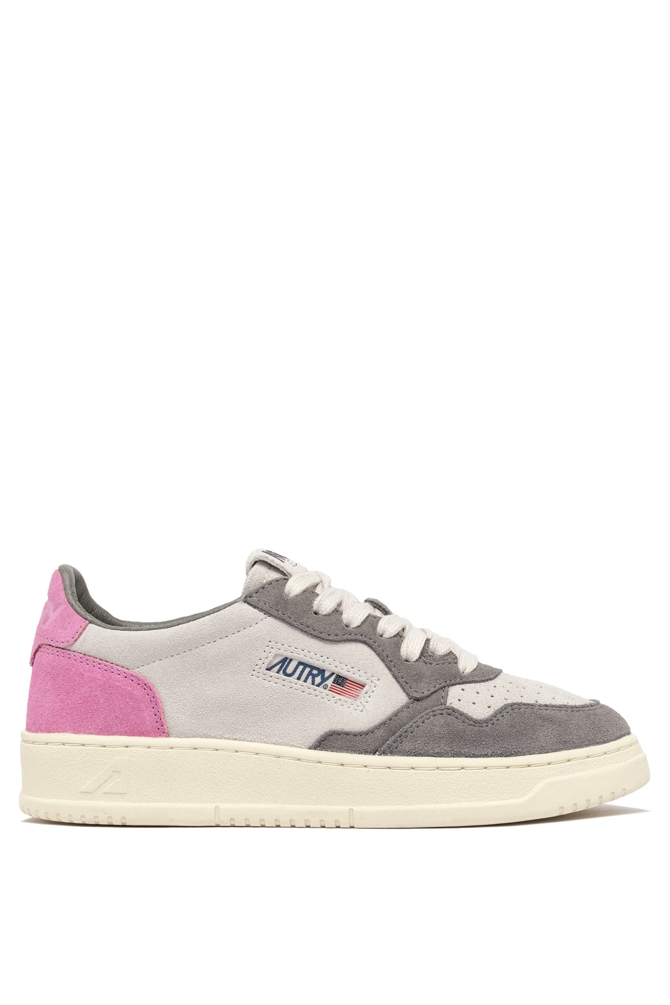 Autry Sneakers Medalist 01 Low Leather Suede Barbie TS09